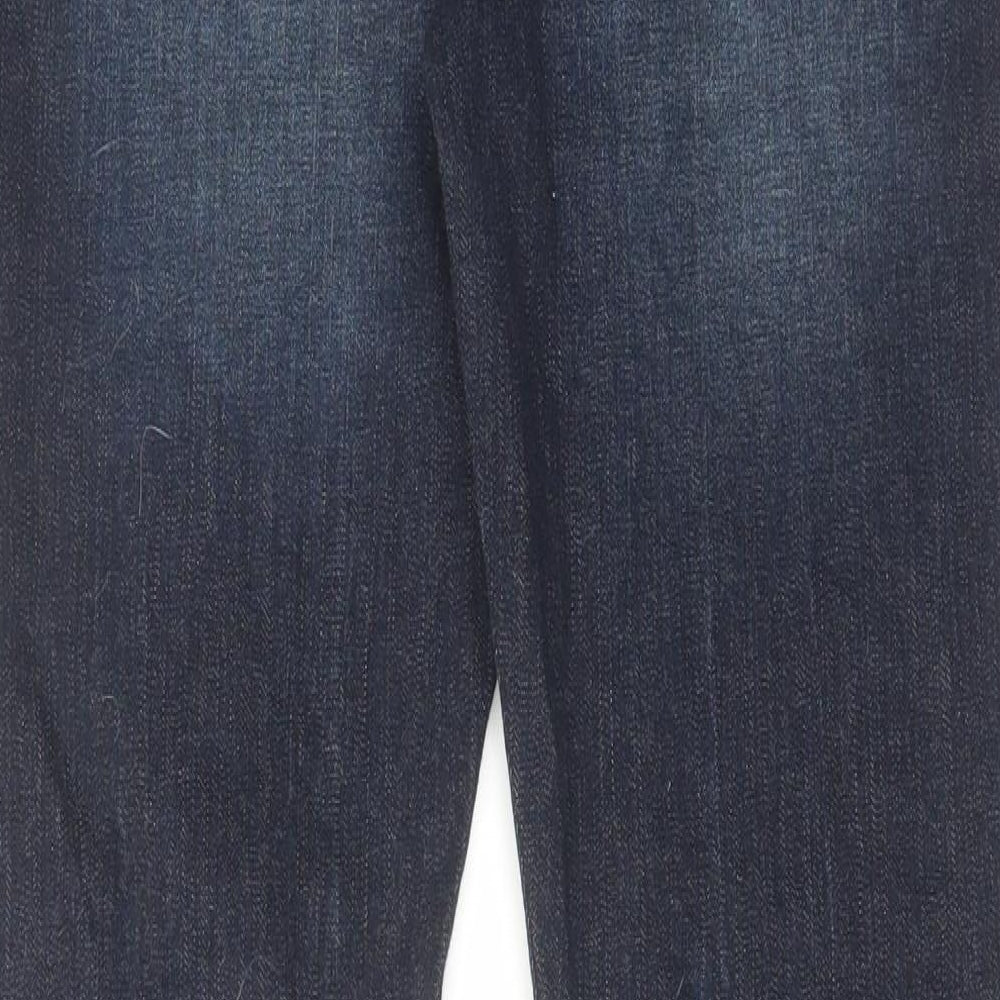 George Womens Blue Cotton Skinny Jeans Size 14 L31 in Regular Zip