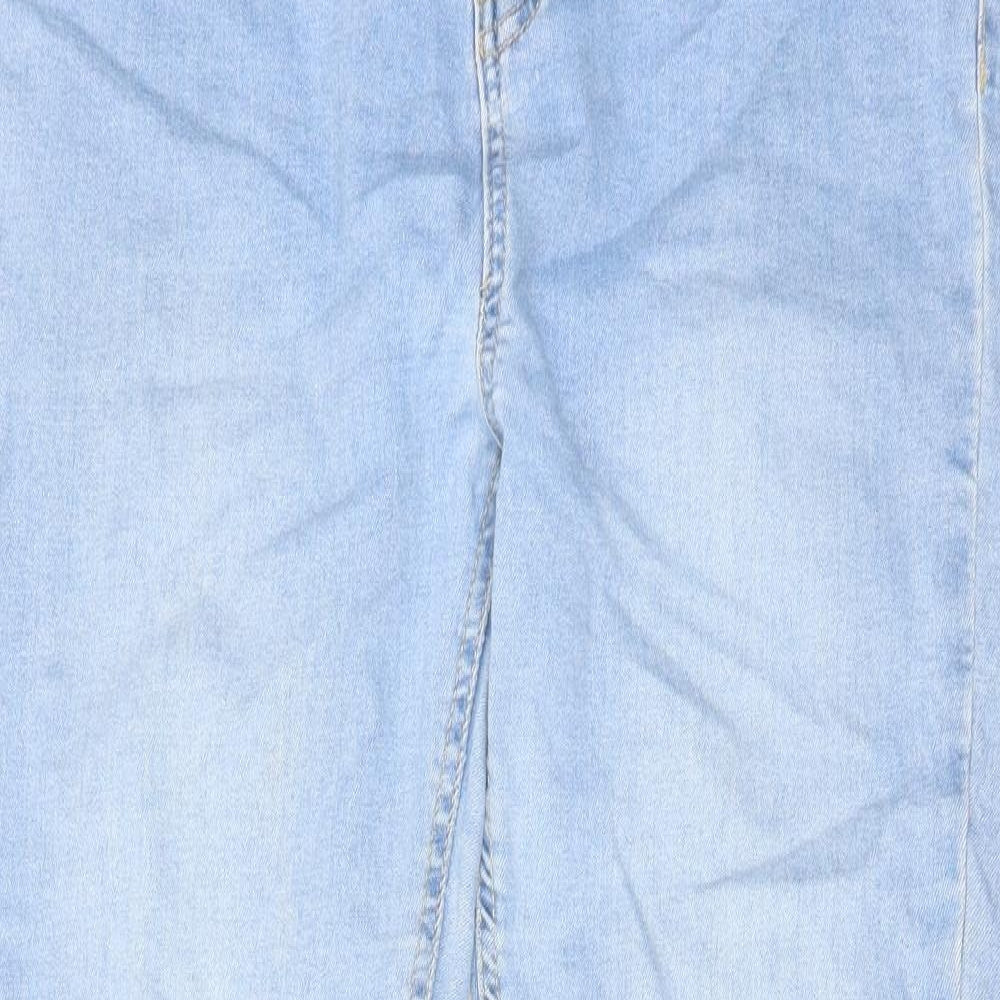 Denim & Co. Womens Blue Cotton Skinny Jeans Size 16 L28 in Regular Zip