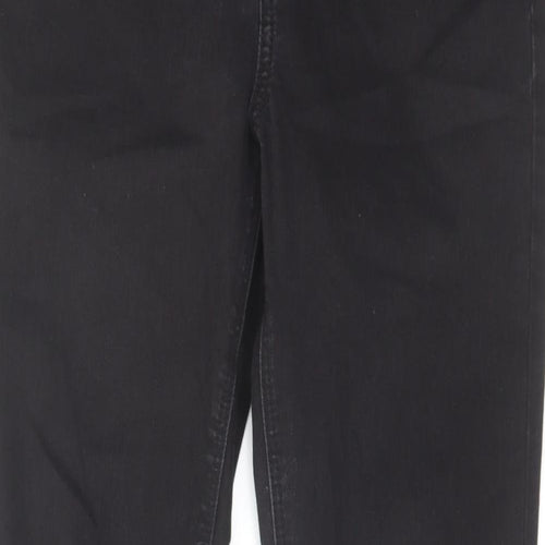 George Womens Black Cotton Skinny Jeans Size 10 L28 in Regular Zip