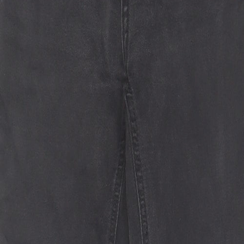 TU Womens Grey Cotton Skinny Jeans Size 10 L27 in Regular Zip