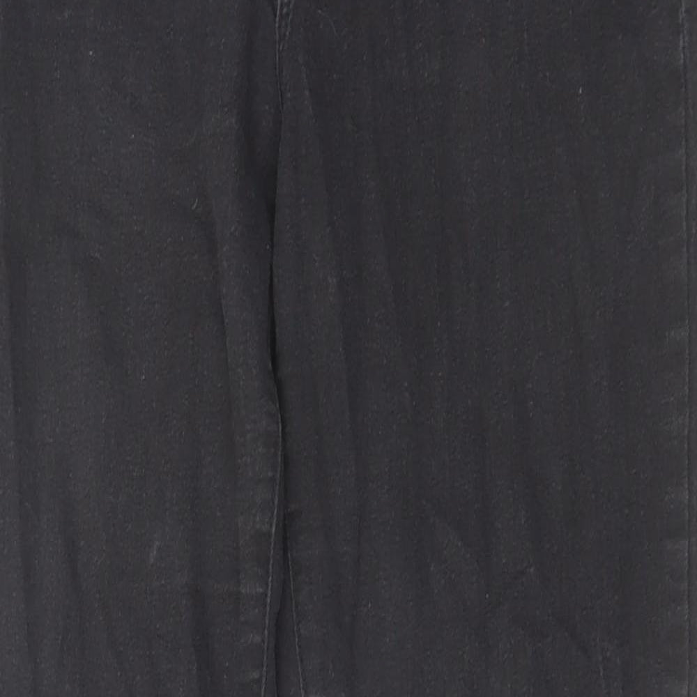 Denim & Co. Womens Black Cotton Skinny Jeans Size 12 L29 in Regular Zip