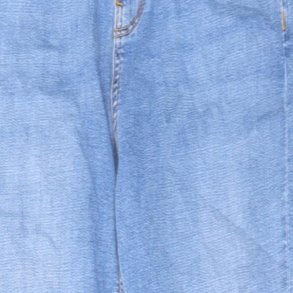 Per Una Womens Blue Cotton Skinny Jeans Size 10 L27 in Regular Zip
