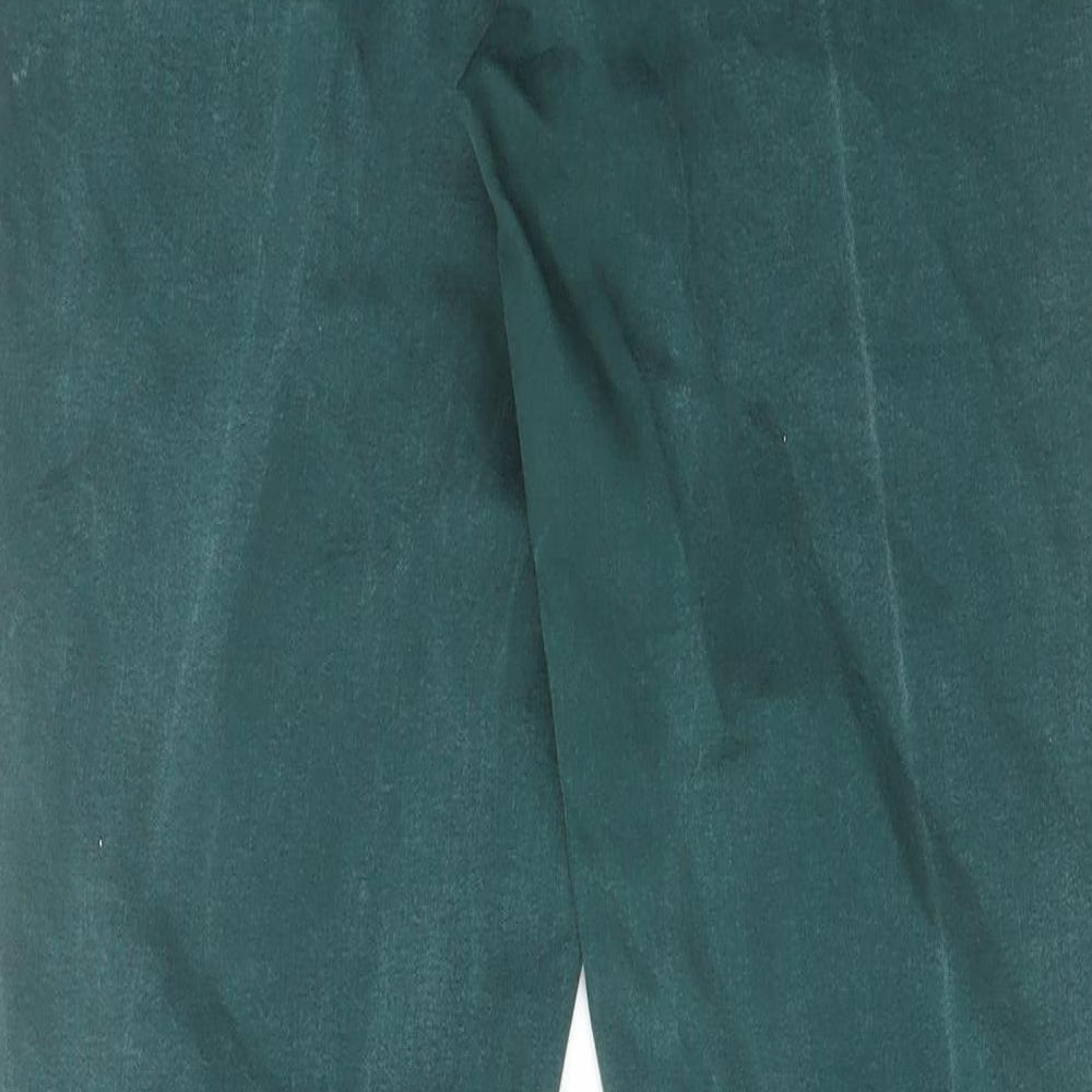 F&F Womens Green Cotton Skinny Jeans Size 12 L29 in Regular Zip