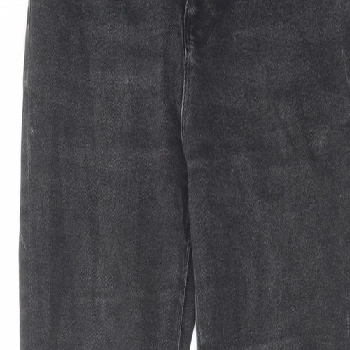 Zara Womens Black Cotton Skinny Jeans Size 10 L27 in Regular Zip
