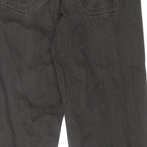 George Mens Brown Cotton Straight Jeans Size 34 in L29 in Regular Zip