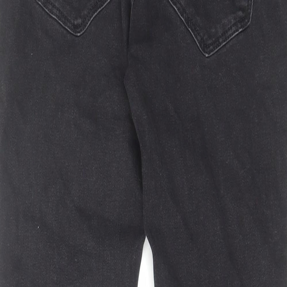 H&M Womens Black Cotton Skinny Jeans Size 10 L30 in Regular Button