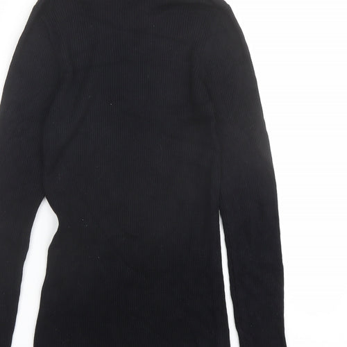 JDY Womens Black High Neck Viscose Pullover Jumper Size S