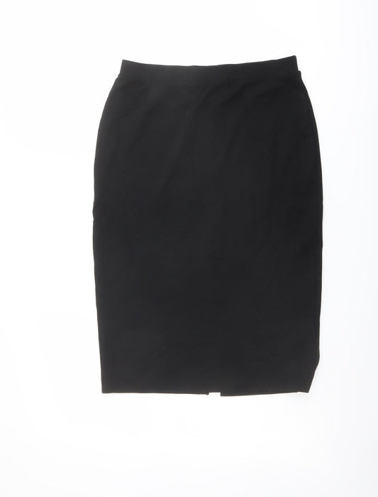 H&M Womens Black Viscose A-Line Skirt Size S