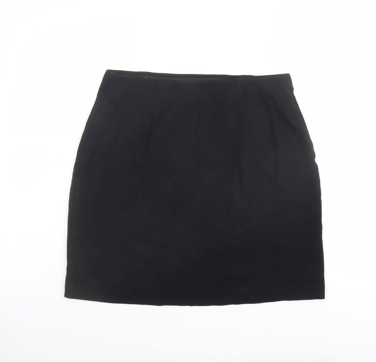 Marks and Spencer Womens Black Viscose Bandage Skirt Size 12