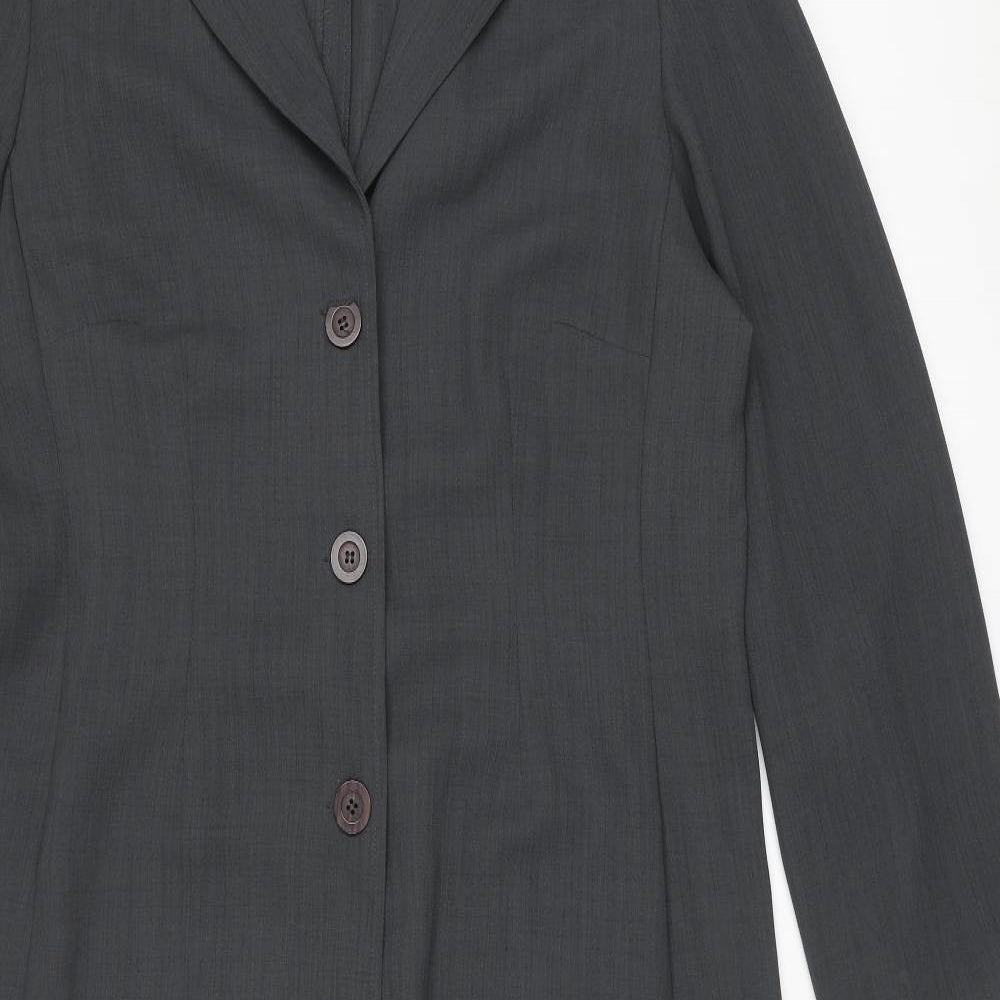 Casali Womens Grey Pea Coat Coat Size 18 Button
