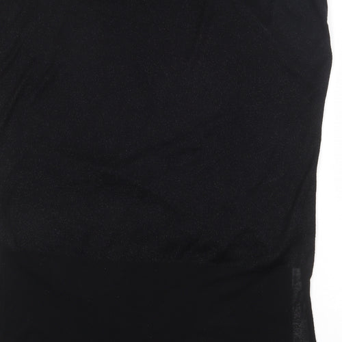 Wallis Womens Black High Neck Viscose Pullover Jumper Size L