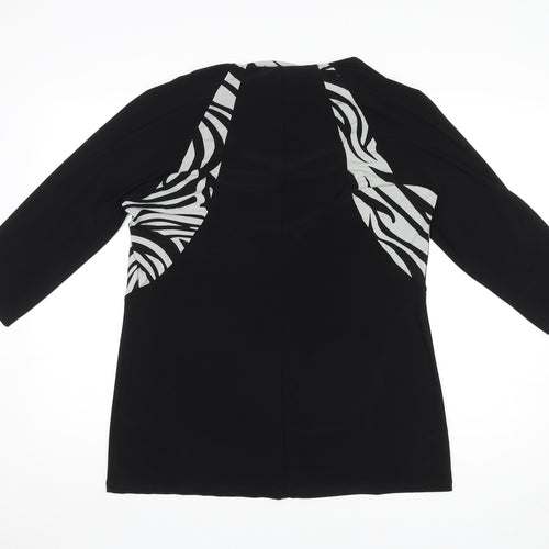 Per Una Womens Multicoloured Animal Print Polyester Mini Size 18 Round Neck Pullover