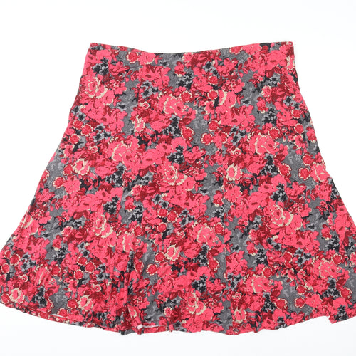 Bonmarché Womens Multicoloured Floral Viscose Swing Skirt Size 20