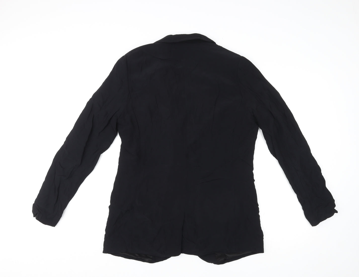 NEXT Womens Black Viscose Jacket Suit Jacket Size 14