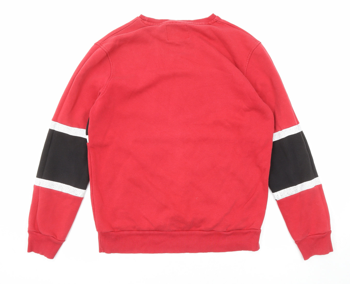 Coca-Cola Mens Red Cotton Pullover Sweatshirt Size L