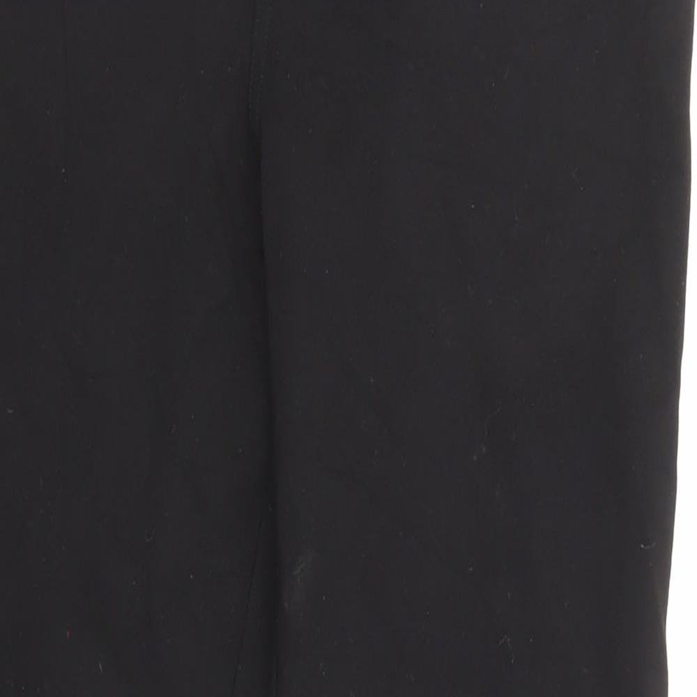 DKNY Womens Black Viscose Trousers Size L L27 in Regular