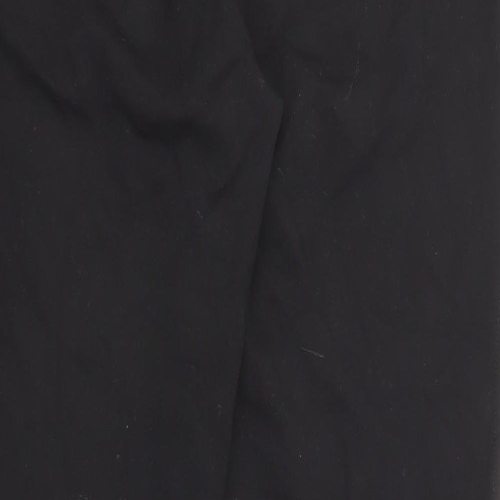 DKNY Womens Black Viscose Trousers Size L L27 in Regular