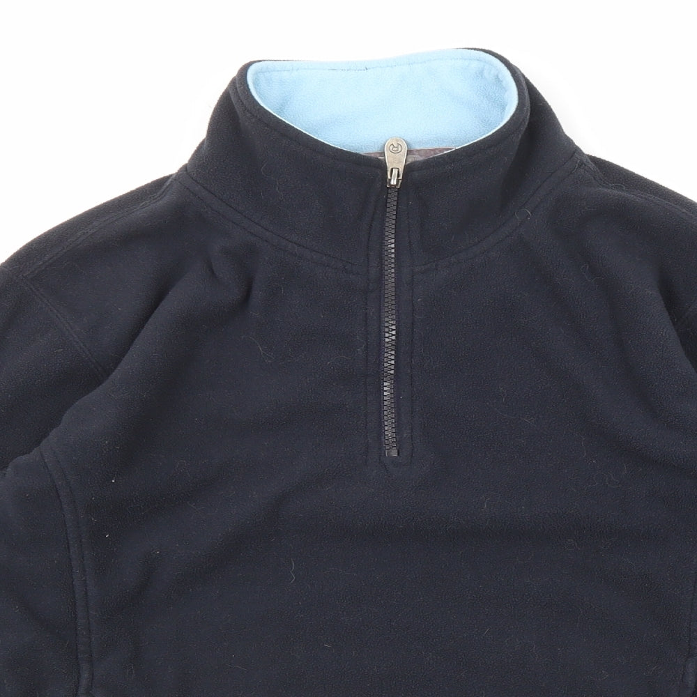 Rydale Womens Blue Polyester Pullover Sweatshirt Size S Zip