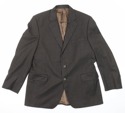 Austin Reed Mens Brown Wool Jacket Suit Jacket Size 44 Regular