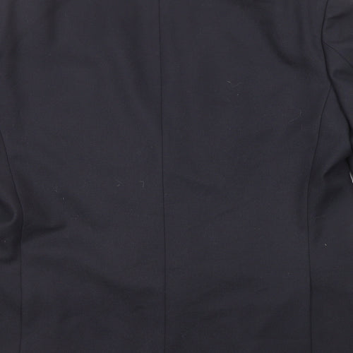St Michael Mens Blue Polyester Jacket Suit Jacket Size 42 Regular
