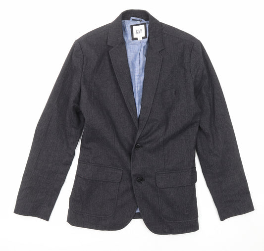 Gap Mens Blue Wool Jacket Suit Jacket Size 42 Regular