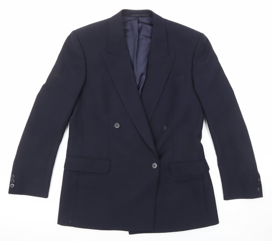 Baumler Mens Blue Polyester Jacket Suit Jacket Size 50 Regular