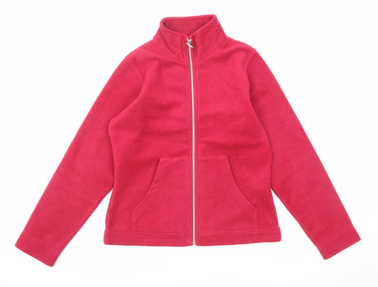 Monsoon Womens Pink Jacket Size 12 Zip