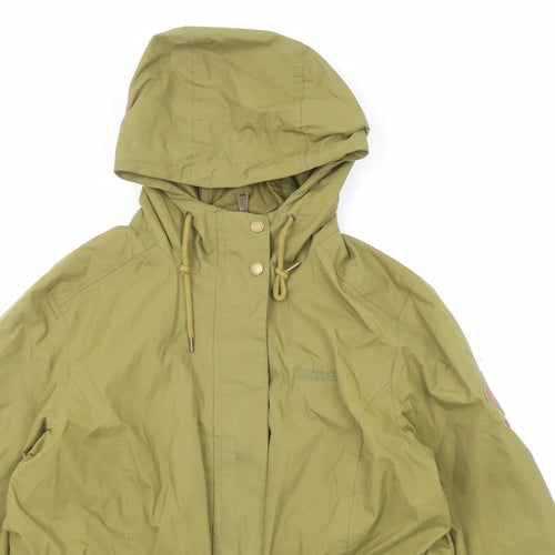 Regatta Womens Green Rain Coat Jacket Size 14 Zip