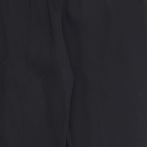 Marks and Spencer Womens Black Polyester Carrot Trousers Size 14 L23 in Regular Zip