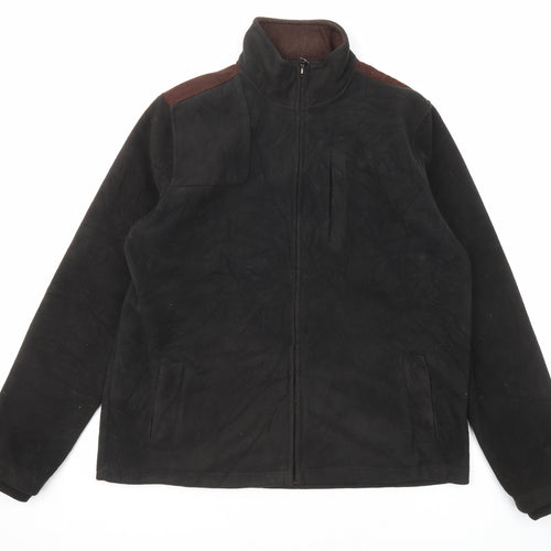 Lincoln Mens Black Jacket Size L Zip