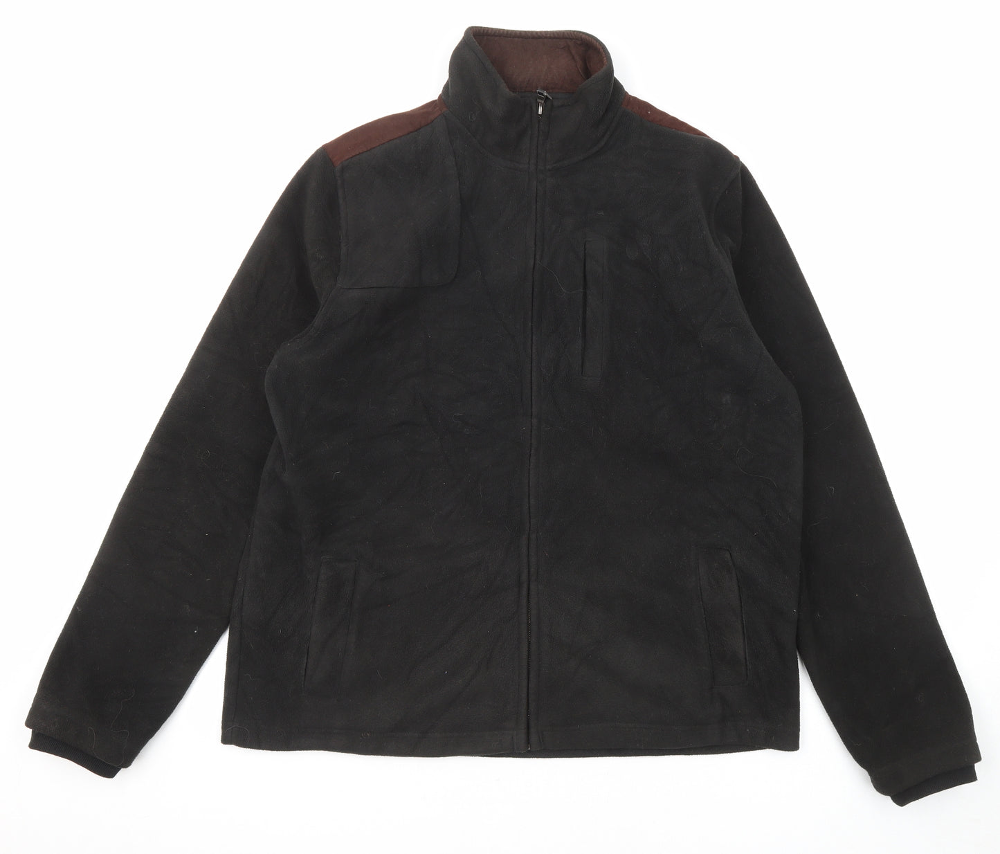 Lincoln Mens Black Jacket Size L Zip