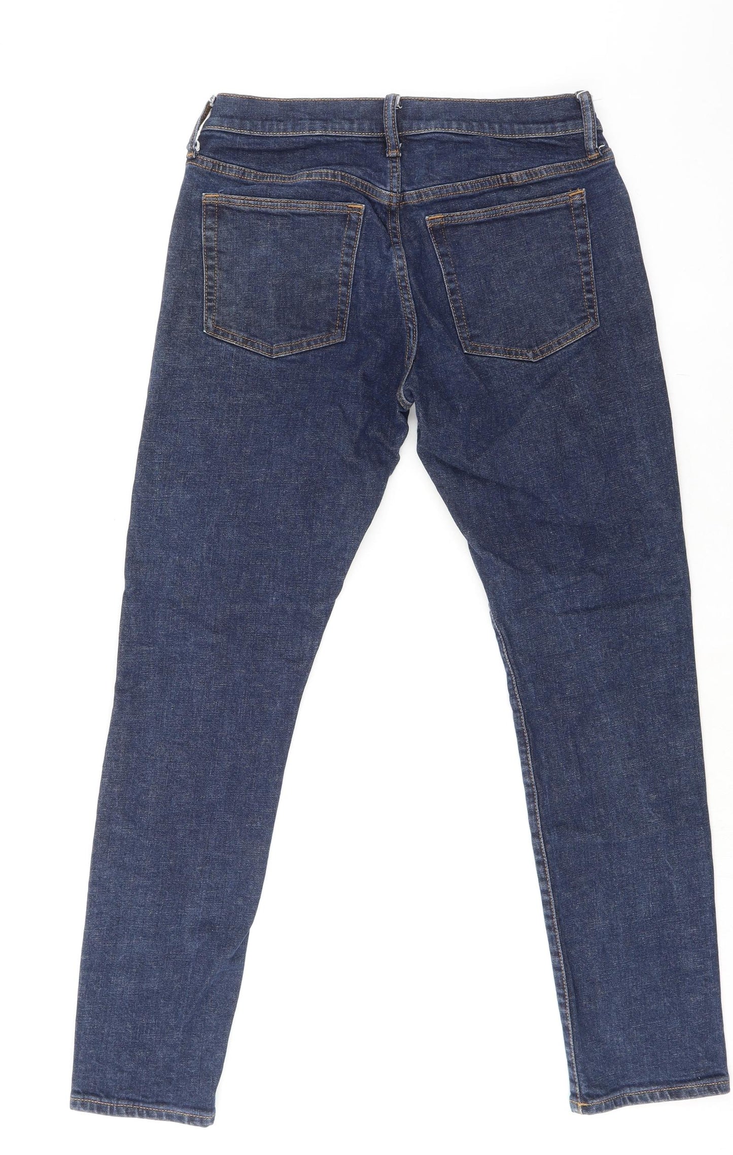 Gap Mens Blue Cotton Skinny Jeans Size 28 in L30 in Regular Zip