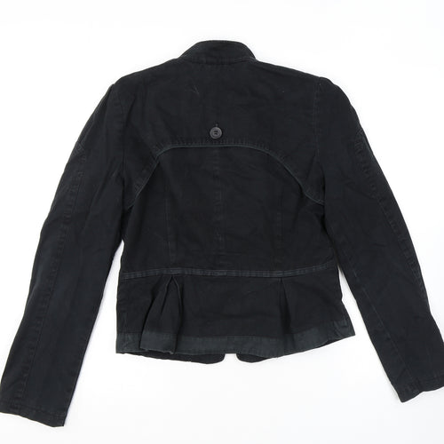 Warehouse Womens Black Jacket Size 14 Zip
