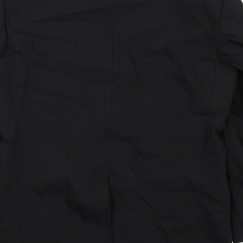 Modern Mix Mens Black Wool Jacket Suit Jacket Size 46 Regular