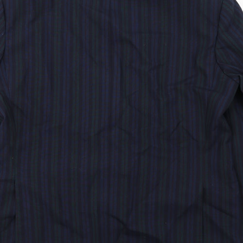 Brook Taverner Mens Multicoloured Striped Polyester Jacket Suit Jacket Size 42 Regular