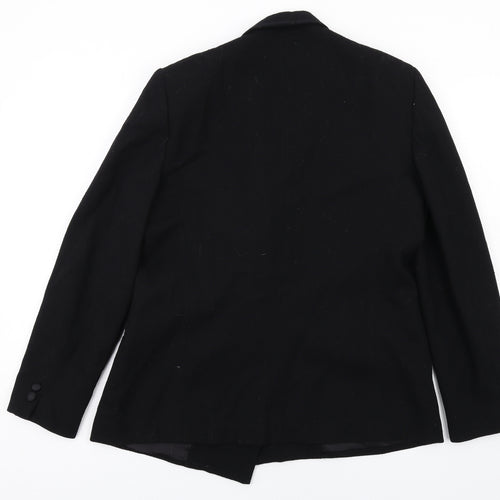 Jones New York Womens Black Polyester Jacket Blazer Size 14
