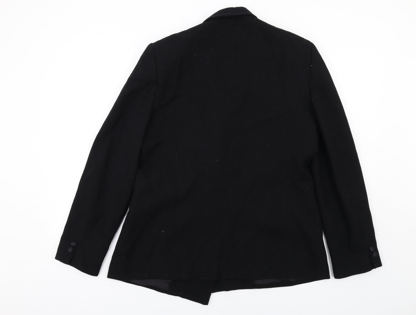 Jones New York Womens Black Polyester Jacket Blazer Size 14