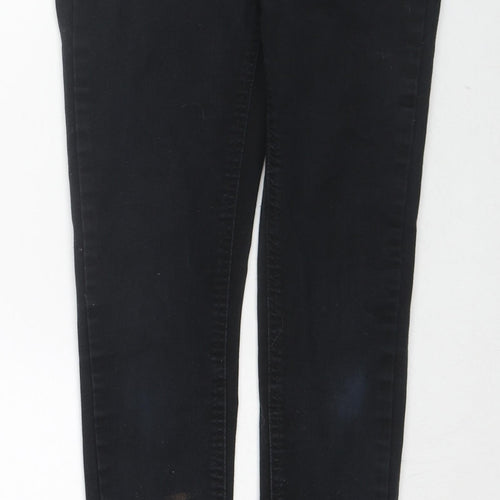 New Look Womens Black Cotton Jegging Jeans Size 8 L26 in Regular Zip