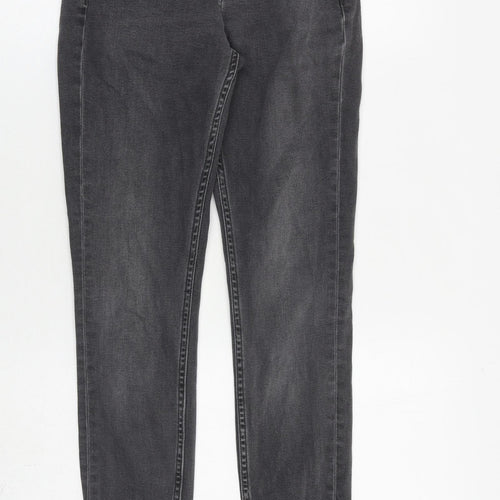 Calvin Klein Womens Grey Cotton Skinny Jeans Size 25 in L32 in Slim Zip