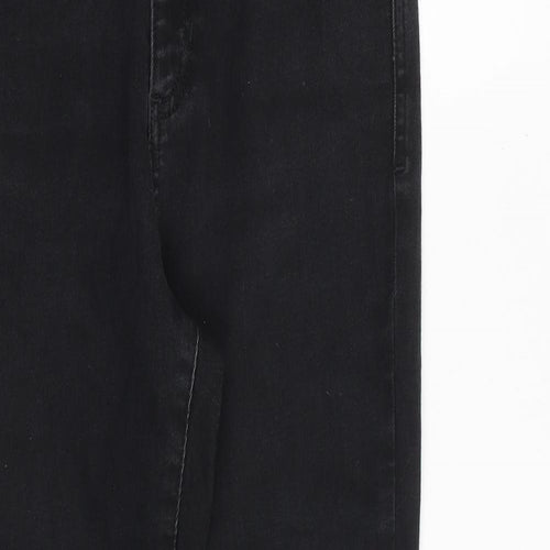 Autograph Womens Black Cotton Skinny Jeans Size 12 L29 in Regular Zip