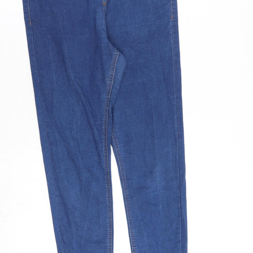 Marks and Spencer Womens Blue Cotton Jegging Jeans Size 10 L30 in Relaxed