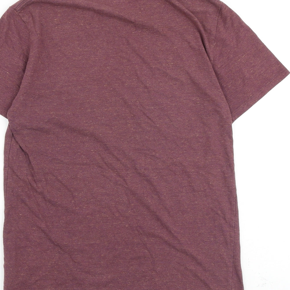 Urban Outfitters Mens Red Cotton T-Shirt Size S Crew Neck