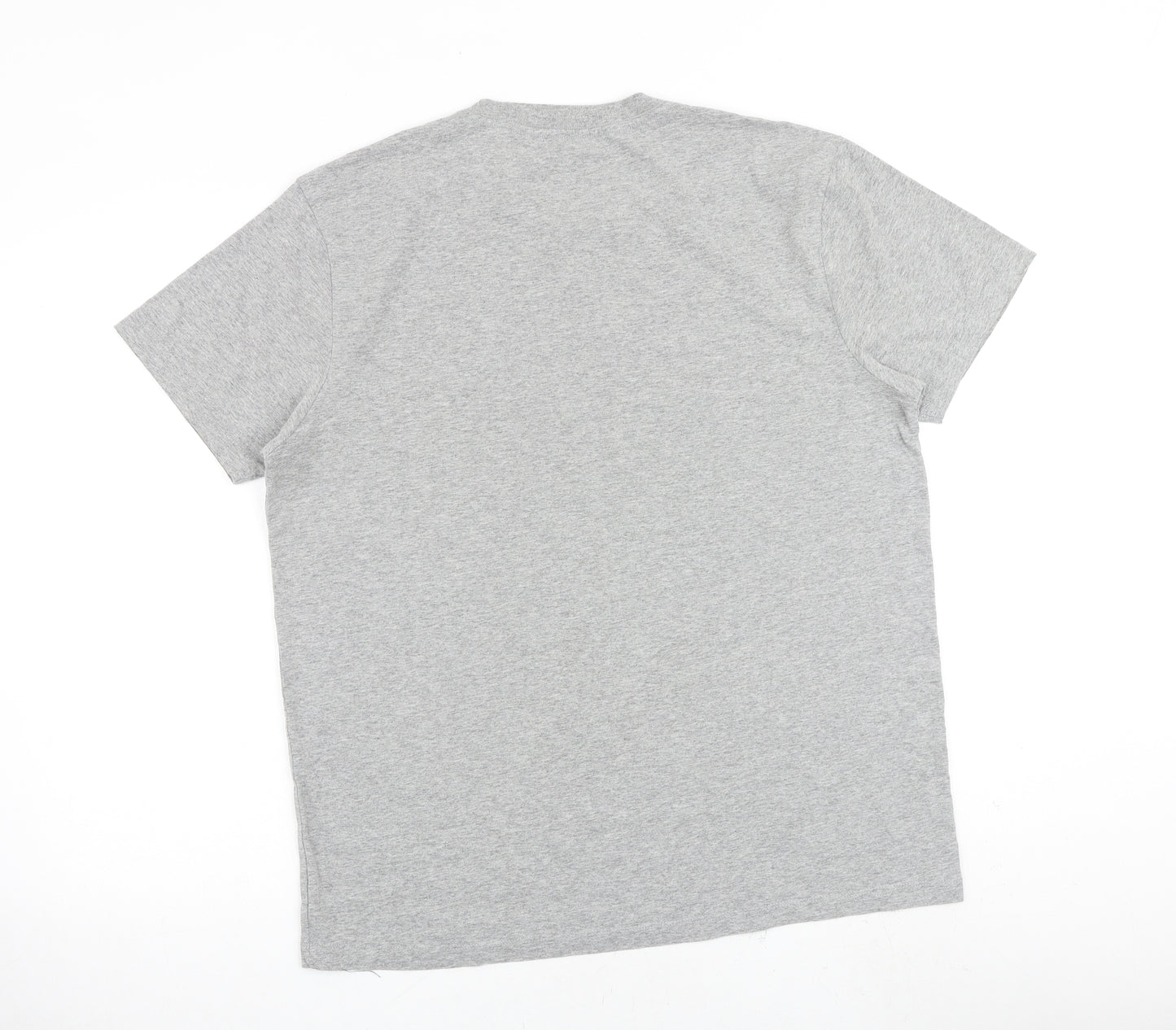 Gap Mens Grey Cotton T-Shirt Size L Crew Neck - Bridger Mountains