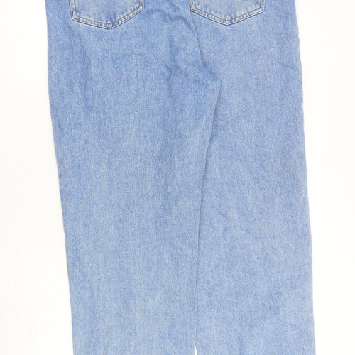 Nasty Gal Womens Blue Cotton Tapered Jeans Size 16 L32 in Regular Zip