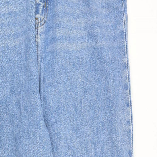 Nasty Gal Womens Blue Cotton Tapered Jeans Size 16 L32 in Regular Zip