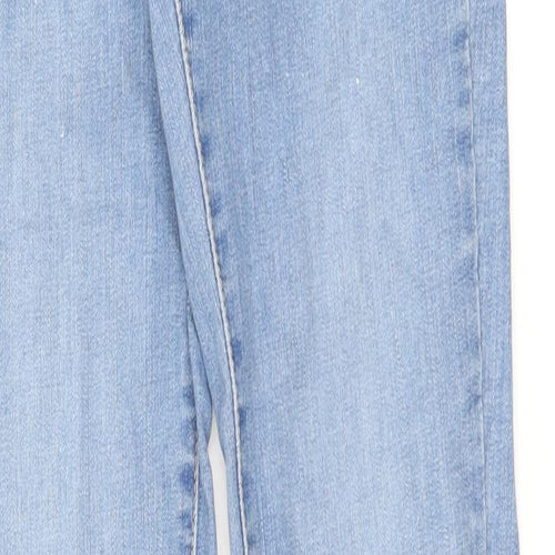 Levi's Womens Blue Cotton Skinny Jeans Size 32 in L32 in Regular Zip