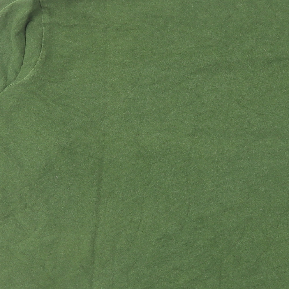 Gap Mens Green Cotton T-Shirt Size L Crew Neck