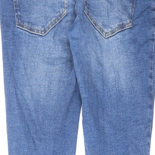Primark Womens Blue Cotton Skinny Jeans Size 16 L30 in Regular