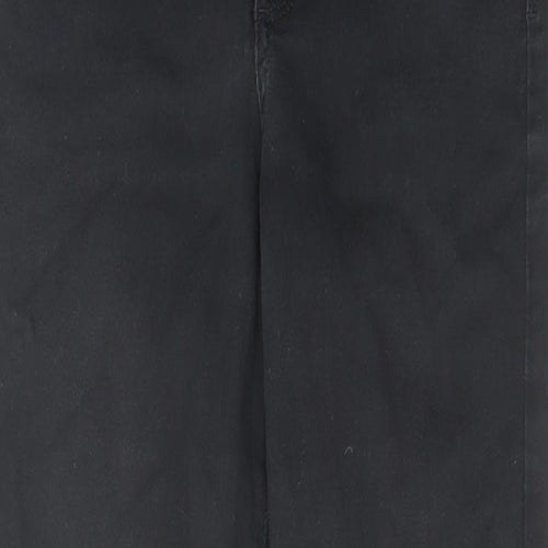 Marks and Spencer Womens Black Cotton Skinny Jeans Size 12 L28 in Regular Zip