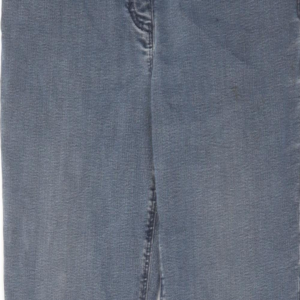 Betty Barclay Womens Blue Cotton Straight Jeans Size 30 in L29 in Regular Zip